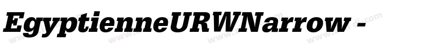 EgyptienneURWNarrow 字体转换